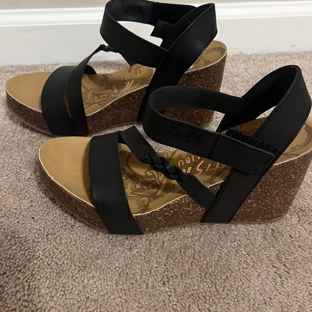 Blowfish wedge sandals. Worn twice. Size 7.5